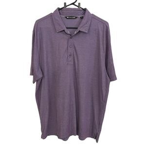 TravisMathew Men’s XL Purple Pima Cotton Blend Polo Shirt Golf Casual